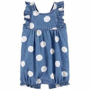 Carter’s Girls Rompers Angel-Sleeve, Size 18 Months